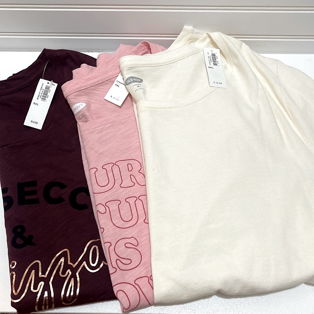 NWT 3 Old Navy Short Sleeve Tee XXL Bundle